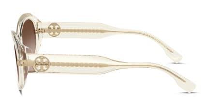 Tory Burch TY7214U Clear glasses - Clear / Brown - Side View