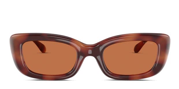 Coach Brown Tortoiseshell Sunglasses with Coach C Brown Case Coach HC8295 L1147 L (56 - 21) with Brown lenses and  main image 4
