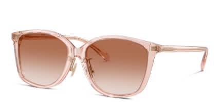 Coach HC8361F Pink glasses - Pink - Angle View