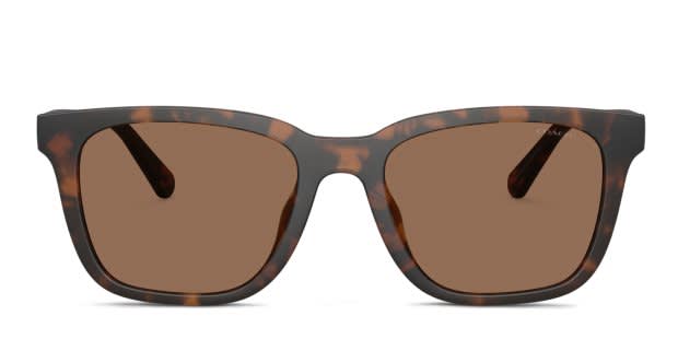 Coach HC8426U tortoise frame with brown solid lenses. Lenses  display picture 2
