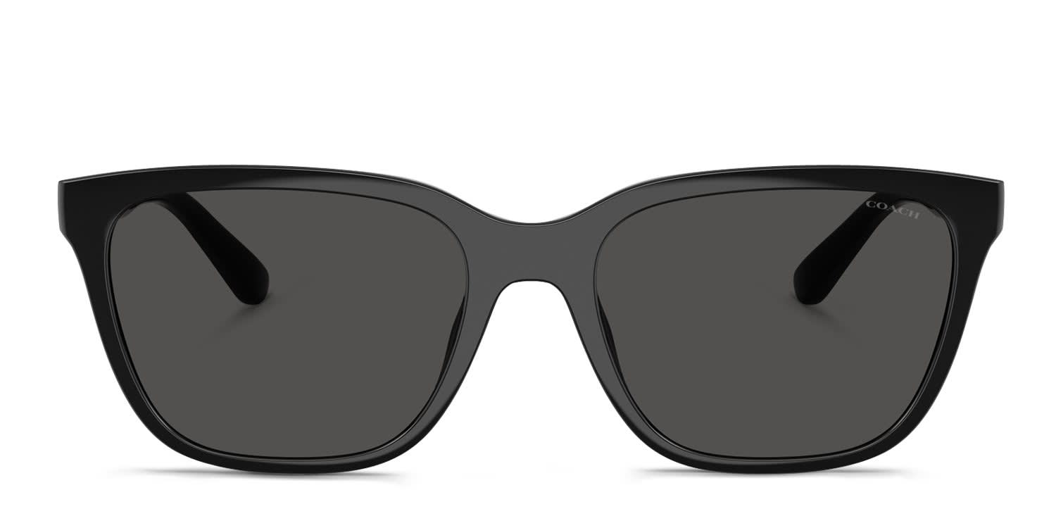 Coach HC8429D Black, Gray glasses - Black / Gray - Frontal View
