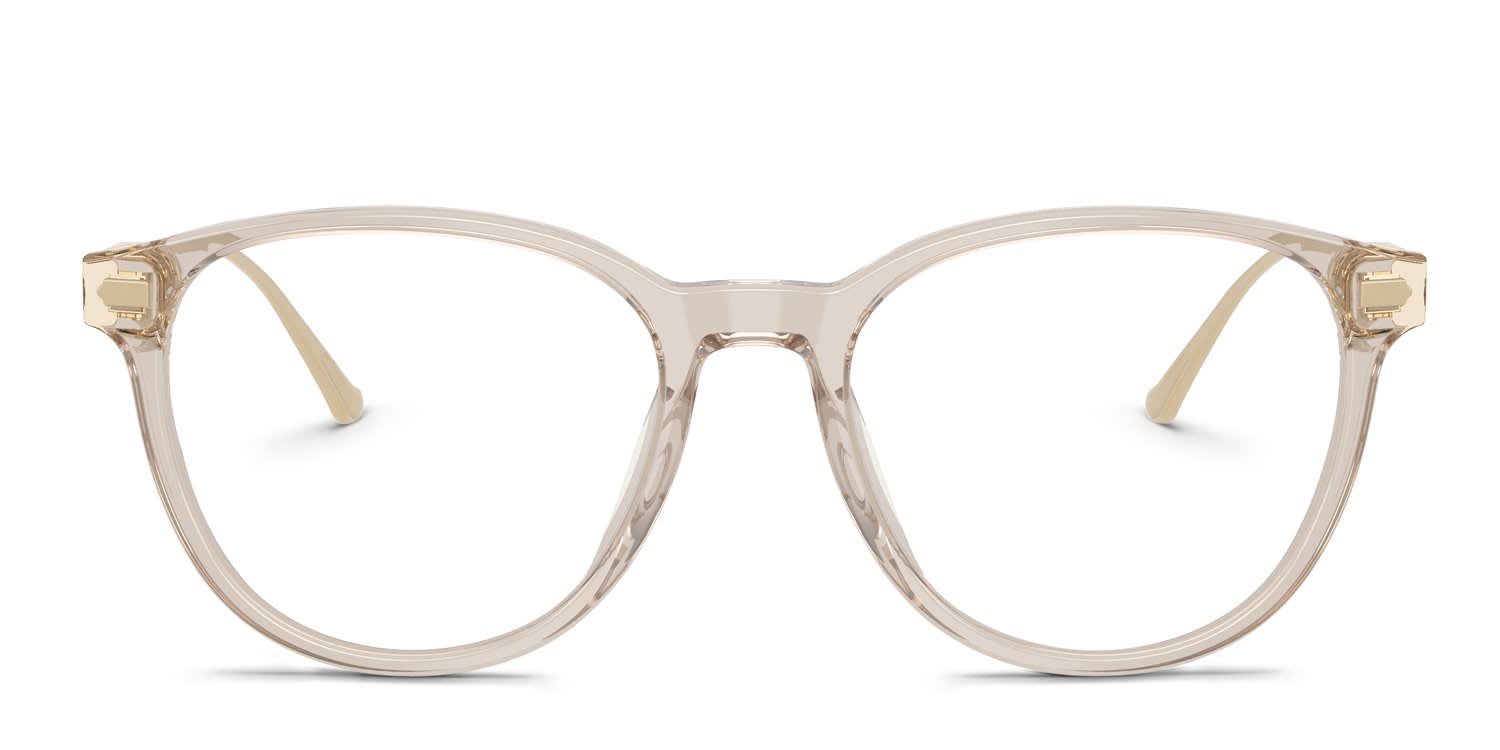 Coach HC6265U Clear, Brown glasses - Clear / Brown - Frontal View