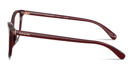 Coach HC6206U White, Red glasses - Red - Side View