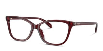 Coach HC6206U White, Red glasses - Red - Angle View