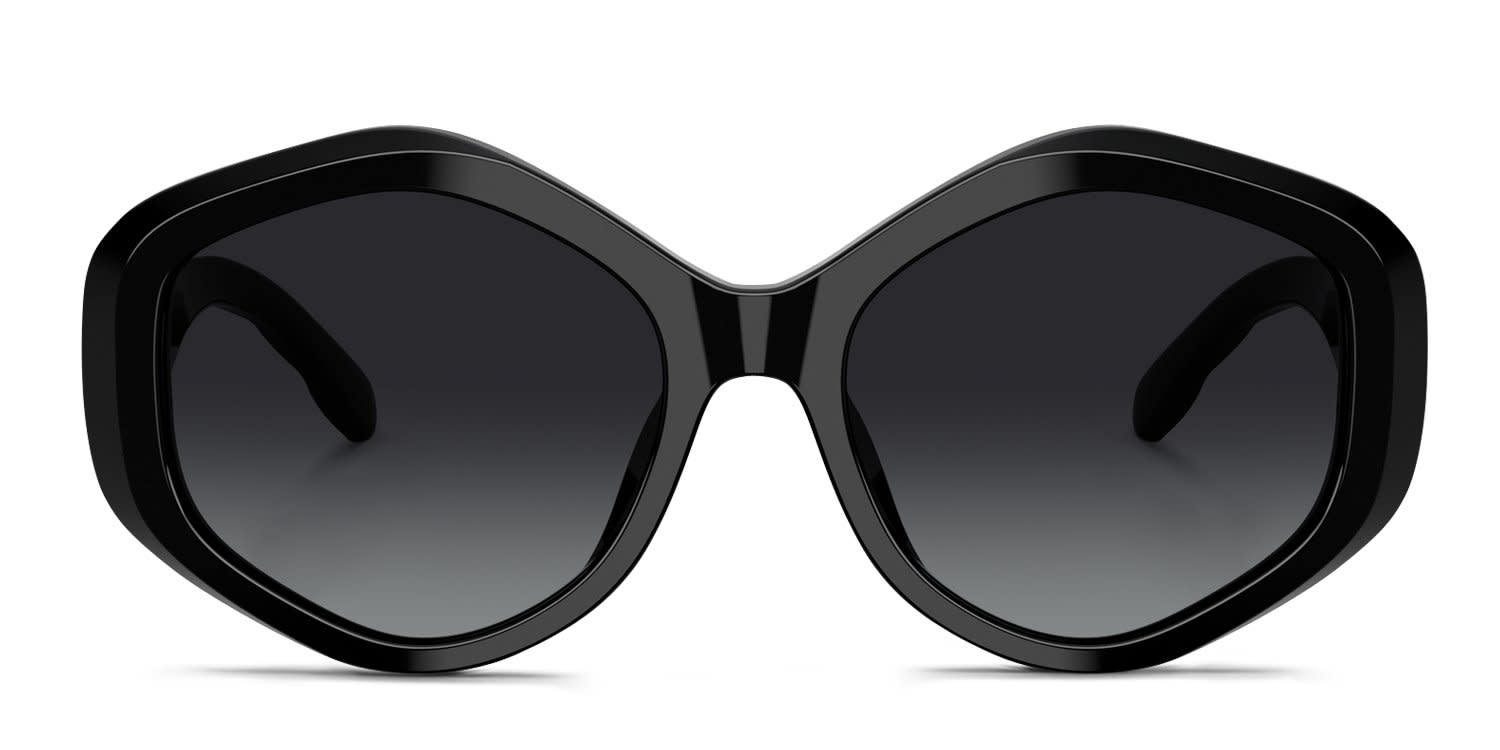 Tory Burch TY7217U Black, Gray glasses - Black / Gray - Frontal View