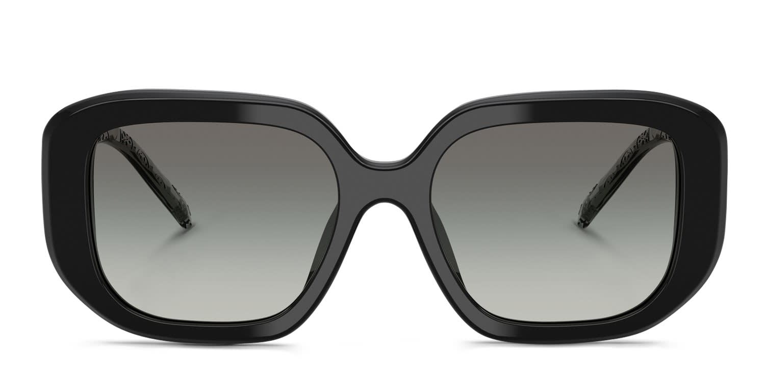 Tory Burch TY7218U Black, Gray glasses - Black / Gray - Frontal View