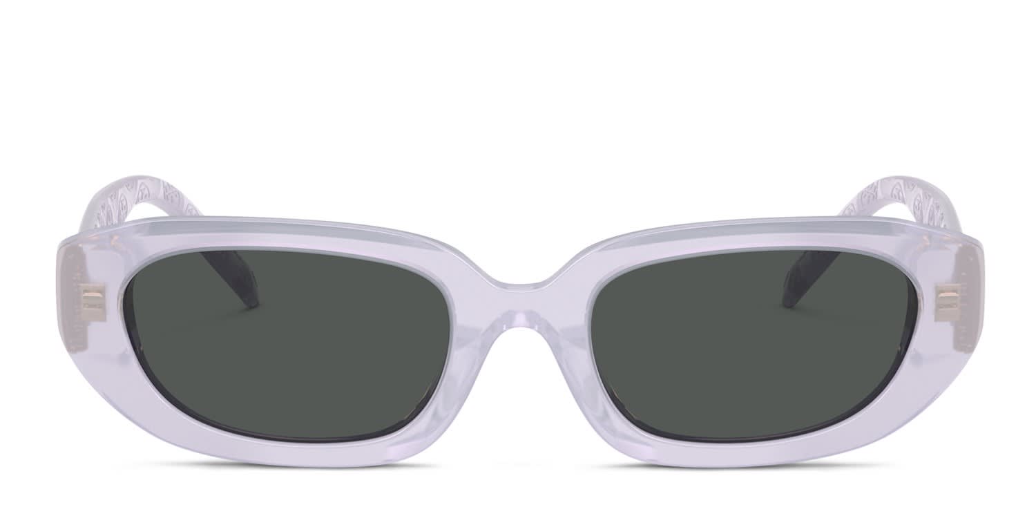 Tory Burch TY7219U White, Purple, Gray glasses - Gray / Purple - Frontal View