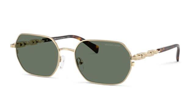 Michael Kors MK1165 Saint Martin gold frame with green solid