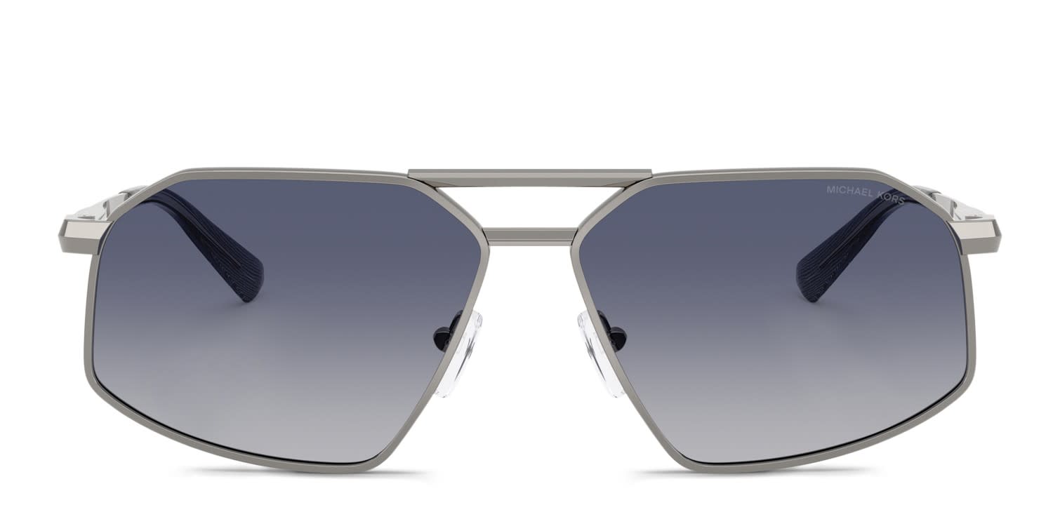 Michael Kors MK1167 Mar Vista Gunmetal, Blue glasses - Gunmetal / Blue - Frontal View