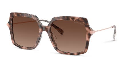 Michael Kors MK2247U Quogue Pink, Tortoise, Brown glasses - Pink / Tortoise / Brown - Angle View