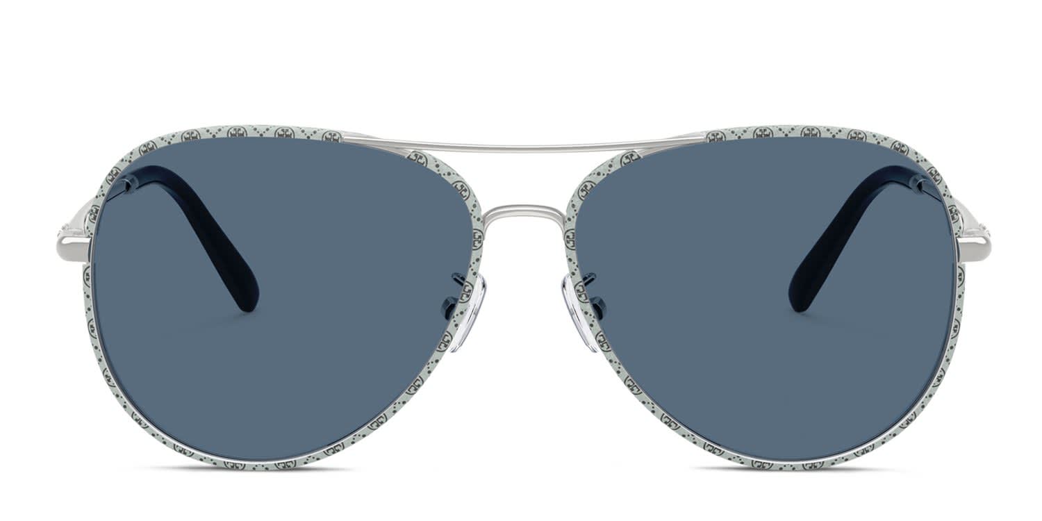 Tory Burch TY6114 Silver, Blue glasses - Silver / Blue - Frontal View