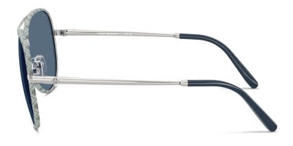 Tory Burch TY6114 Silver, Blue glasses - Silver / Blue - Side View