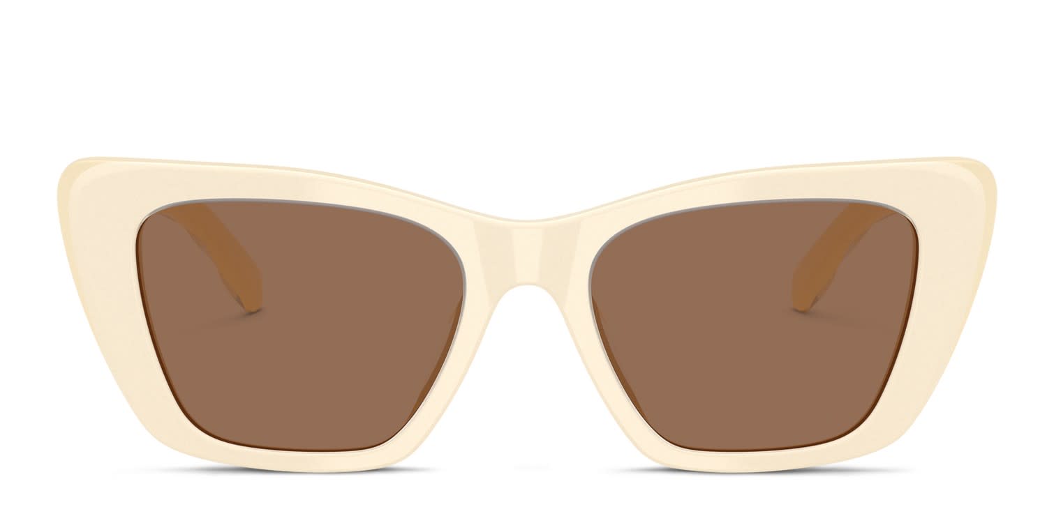 Tory Burch TY7216U White, Brown glasses - White / Brown - Frontal View