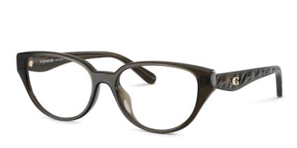 Coach HC6279D Clear glasses - Clear - Angle View