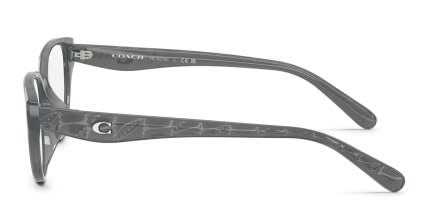 Coach HC6279D White, Gray glasses - Gray - Side View