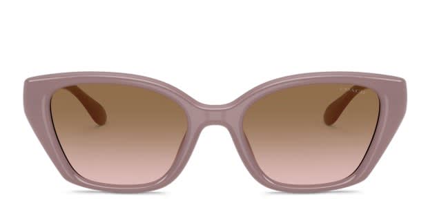 Women\'s Oversized Sunglasses - Beige Frame with Brown Gradient Lenses w case Oversized Square Crystal Frame Gradient Sunglasses Women on  main image 3