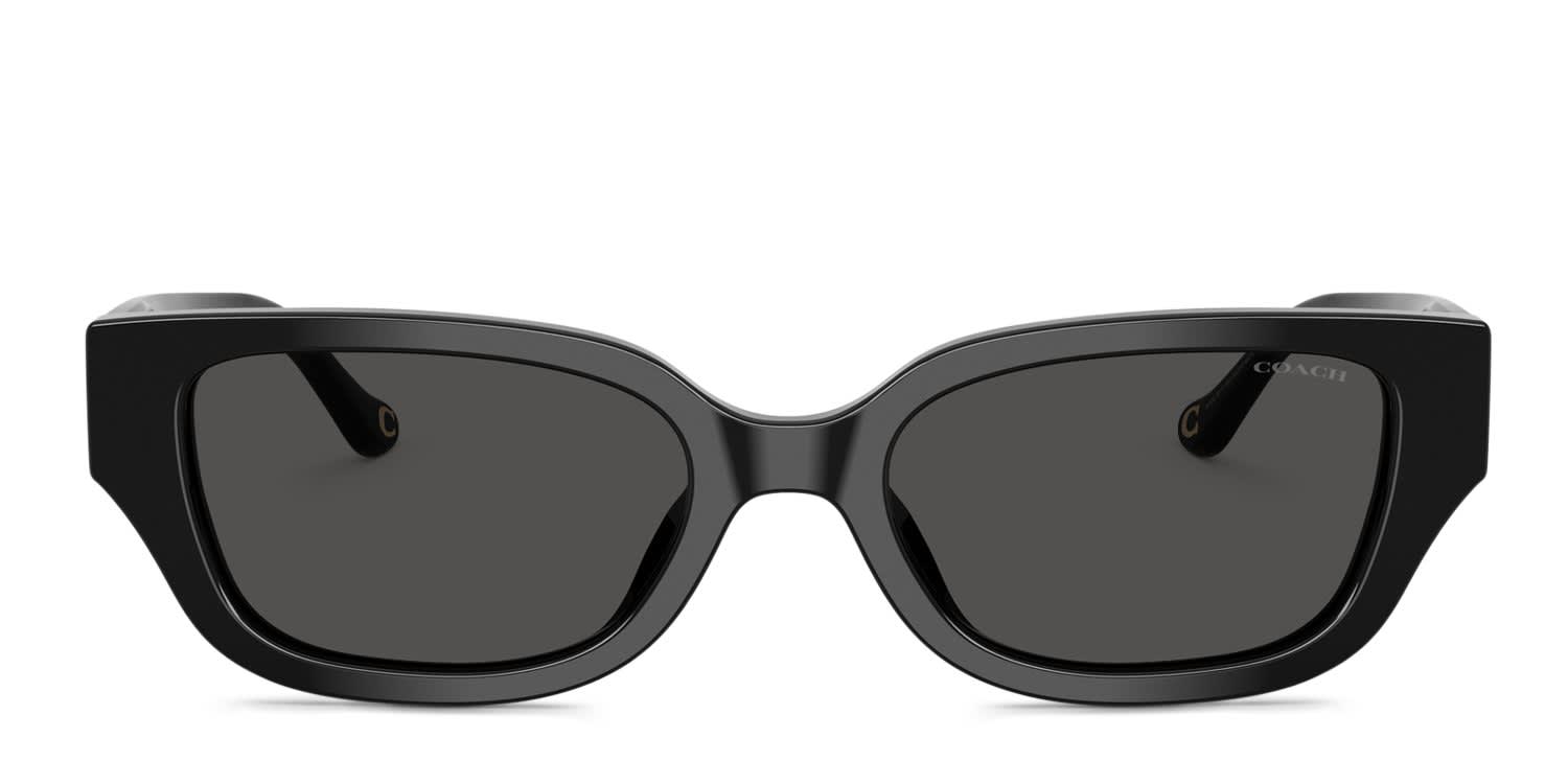 Coach HC8439U Black, Gray glasses - Black / Gray - Frontal View