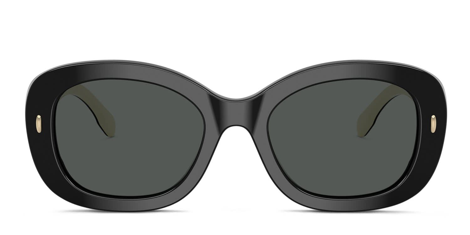 Tory Burch TY7226U Black, Gray glasses - Black / Gray - Frontal View
