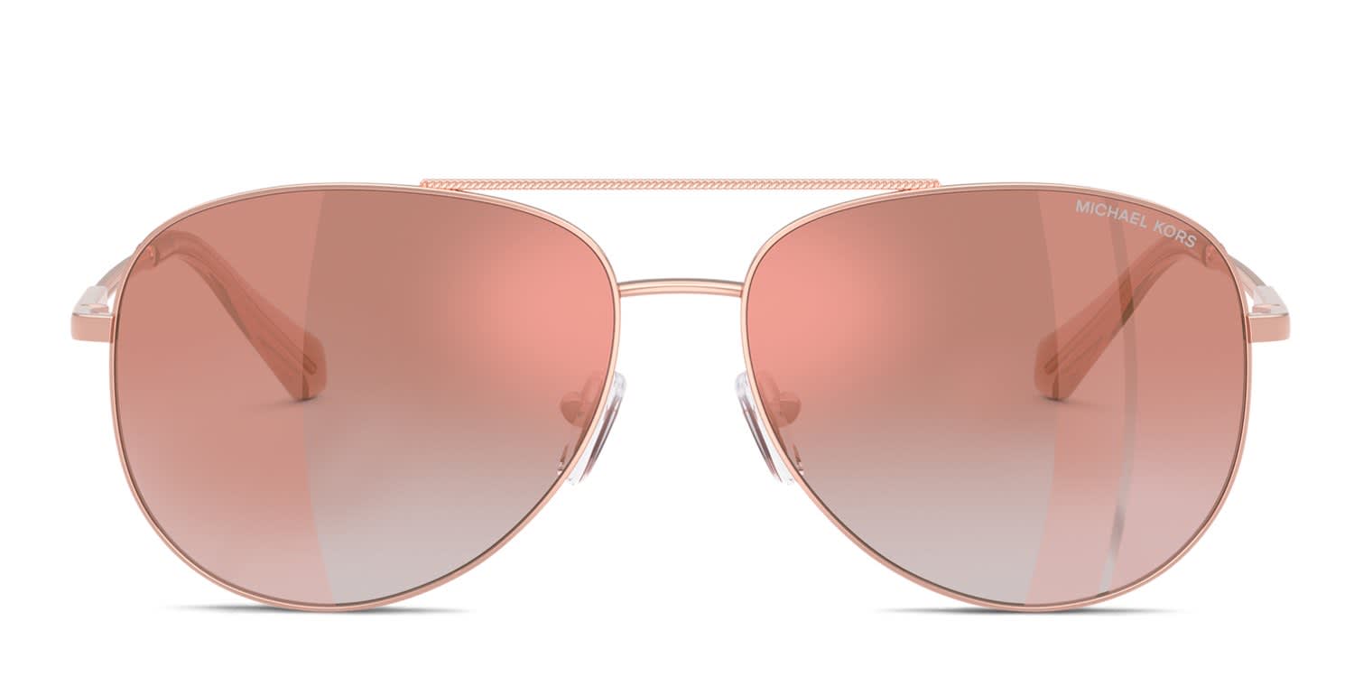 Michael Kors MK1172 Perledo Pink, Gold glasses - Pink / Gold - Frontal View