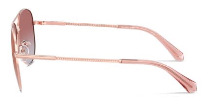 Michael Kors MK1172 Perledo Pink, Gold glasses - Pink / Gold - Side View