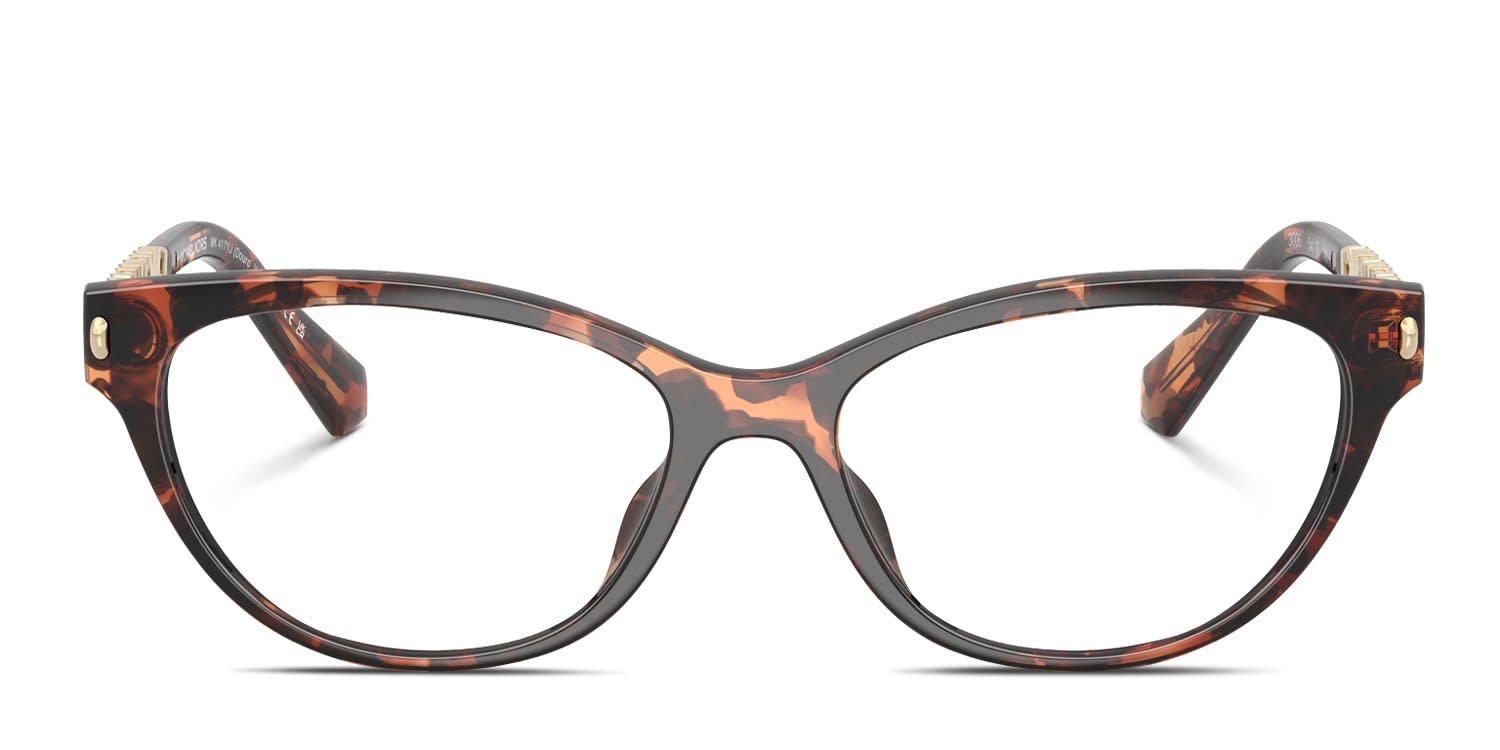 Michael Kors Light Brown Cat Eye Full Rim Plastic Women\'s Eyeglass Frames Michael Kors Brown Eyeglass Frames for sale | eBay main image 4