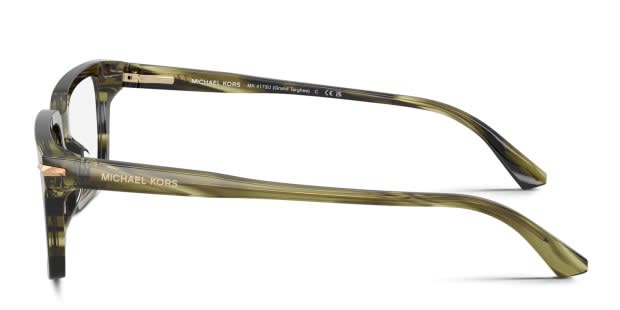 Michael Kors MK4173U Grand Targhee green , brown frame