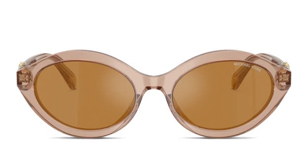 Michael Kors MK2257U Carlazzo beige , clear frame with gold  display picture 3
