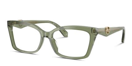 Michael Kors MK4165U Garzeno Green, Clear glasses - Green / Clear - Angle View