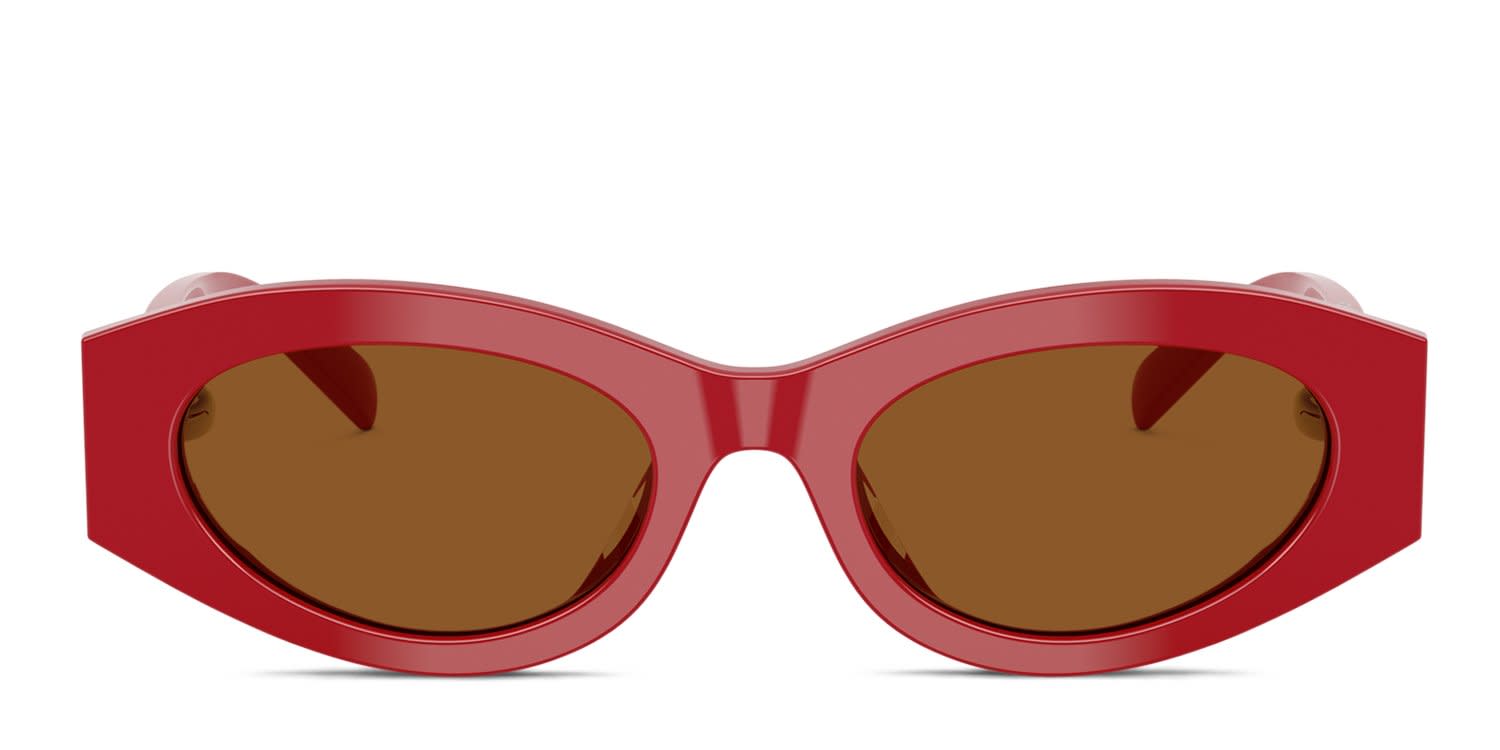 Diesel DL3012U white , red frame with mirrored silver lenses