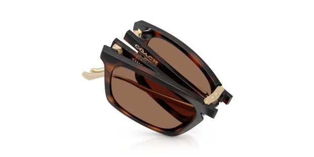 Coach HC8455 Folding Tortoise Prescription Sunglasses