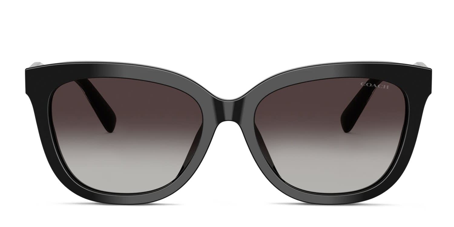 Coach HC8453U Black, Gray glasses - Black / Gray - Frontal View