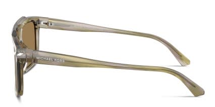 Michael Kors MK2278U Boston Green, Brown glasses - Green / Brown - Side View
