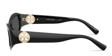 Tory Burch TY7229U Black, Gray glasses - Black / Gray - Side View