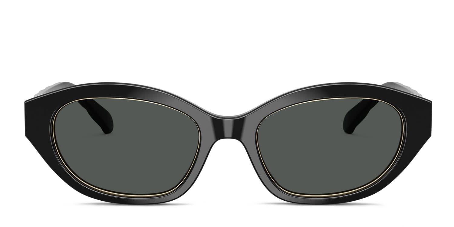 Tory Burch TY7232U Black, Gray glasses - Black / Gray - Frontal View