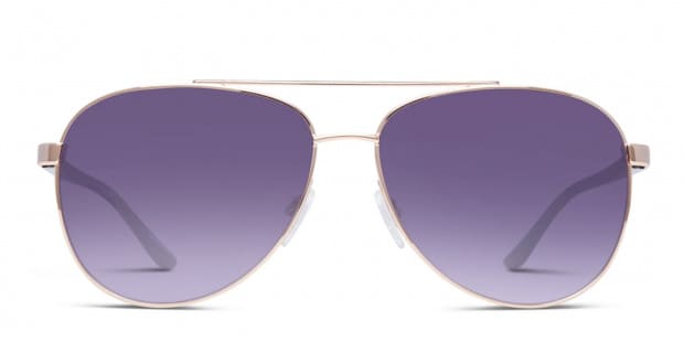 Buy the Michael Kors Chelsea Purple Aviator Sunglasses