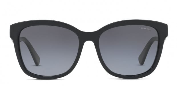 Coach HC8219 Black Gray Prescription Sunglasses 50 Off Lenses