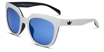 Adidas AOR008 White w/Black glasses - Black / White - Angle View