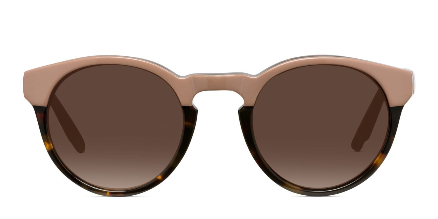 Amelia E. Alena Brown w/Tortoise glasses - Multicolor / Brown / Tortoise - Frontal View