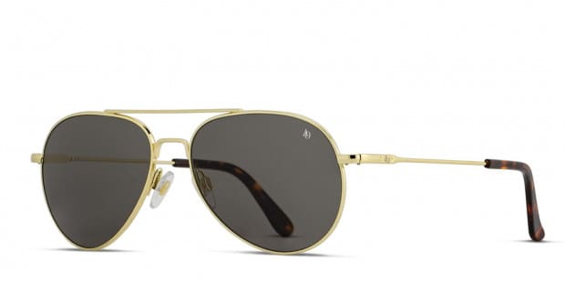 AO Eyewear,lnc General ティアドロップ　ゴールド American Optical General Gold Prescription Sunglasses - 50