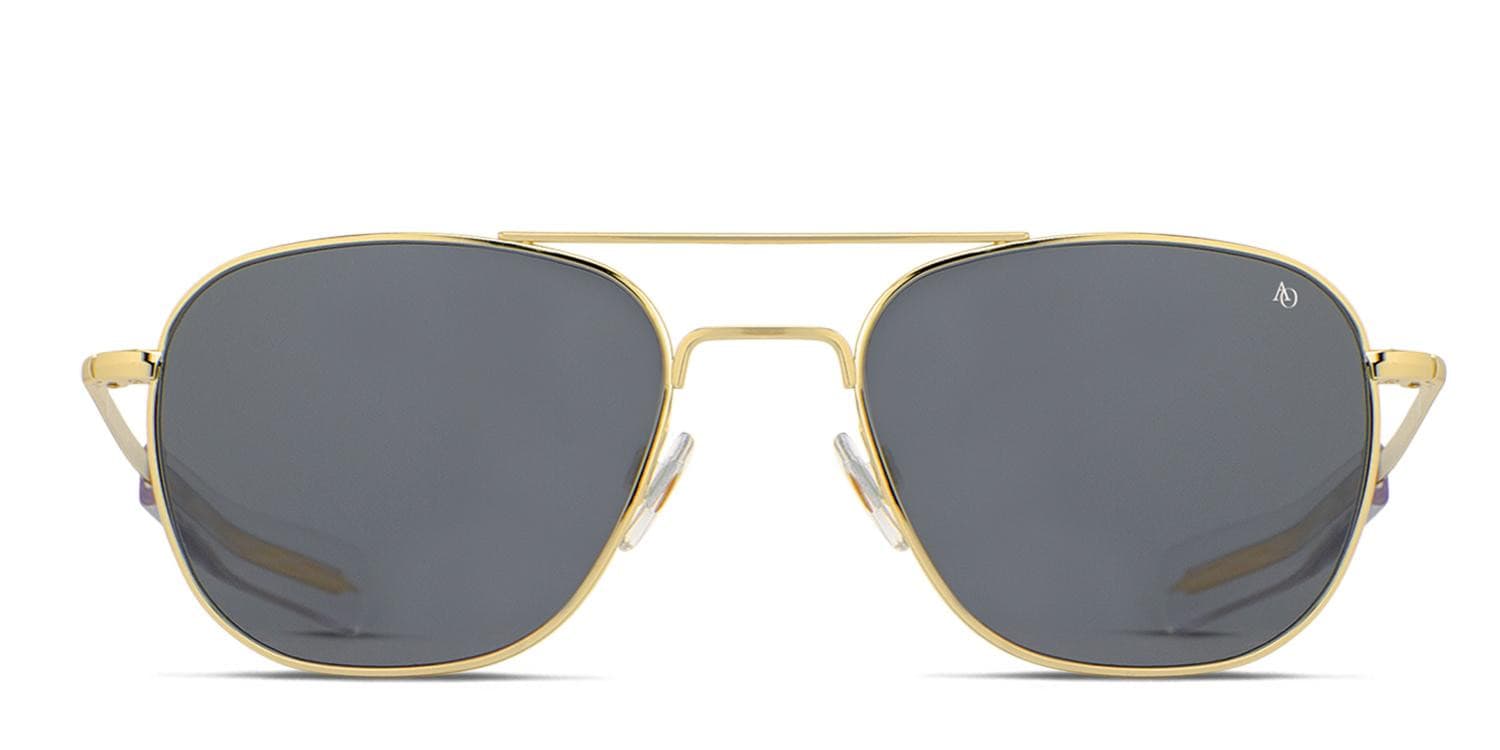 American Optical Original Pilot Gold Prescription Sunglasses - 50