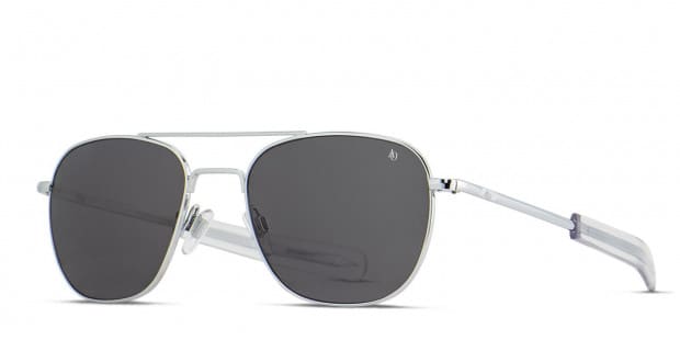 American Optical Original Pilot Silver Gray Prescription Sunglasses 50 Off Lenses