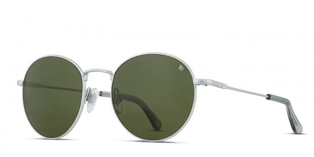 American Optical AO-1002 Silver, Green Prescription
