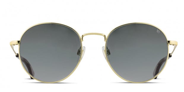 American Optical AO-1002 Gold Prescription Sunglasses - 50% Off Lenses