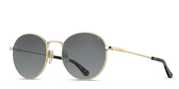 American Optical AO-1002 Gold Prescription Sunglasses - 50% Off Lenses