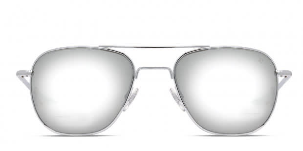 American Optical Original Pilot Silver Prescription Sunglasses - 50% Off  Lenses