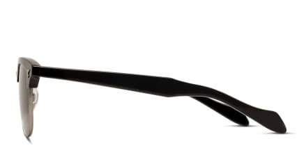 American Optical Sirmont Black, Gunmetal glasses - Black / Gunmetal - Side View