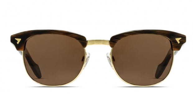 American Optical Sirmont Brown, Gold Prescription Sunglasses - 50% Off  Lenses