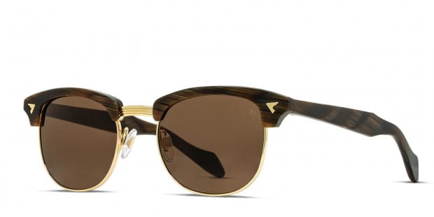 American Optical Sirmont Brown, Gold Prescription Sunglasses - 50
