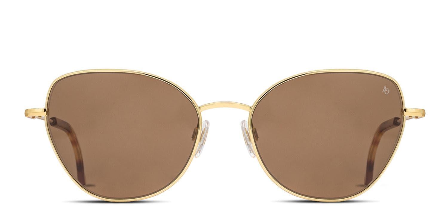 Amazon.com: Coach HC7135 Sunglasses, Light Gold/Brown/Light