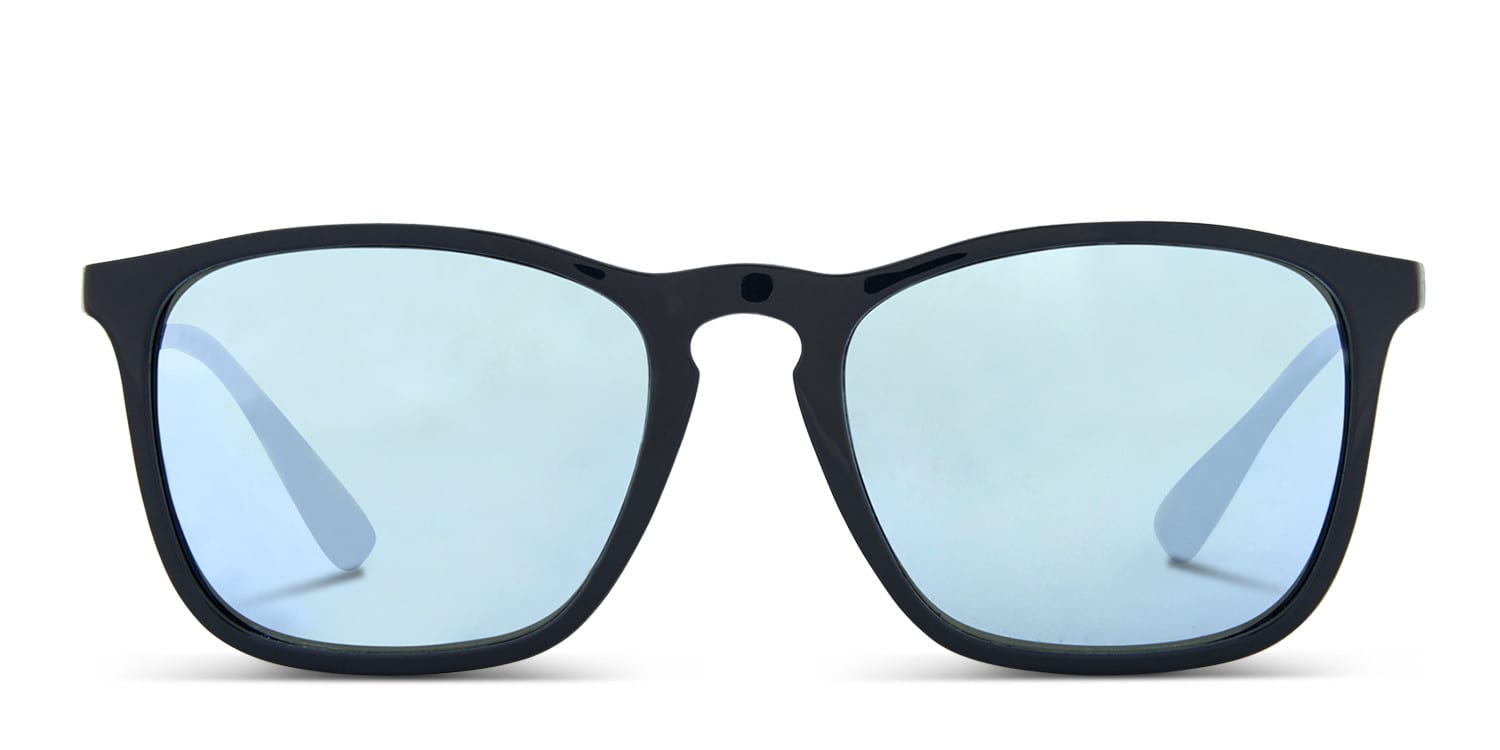 Ray-Ban 4187 Black w/Silver glasses - Black / Silver - Frontal View
